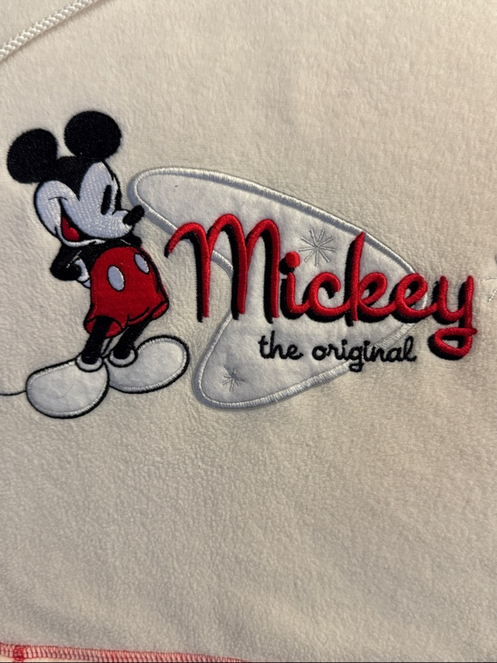 Mickey Mouse fleece hoodie like new no tags XL